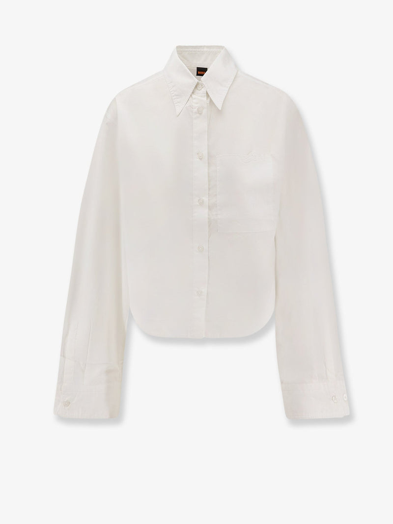 Boss Boss Boskota Cotton Shirt White Women - World Class Fashion