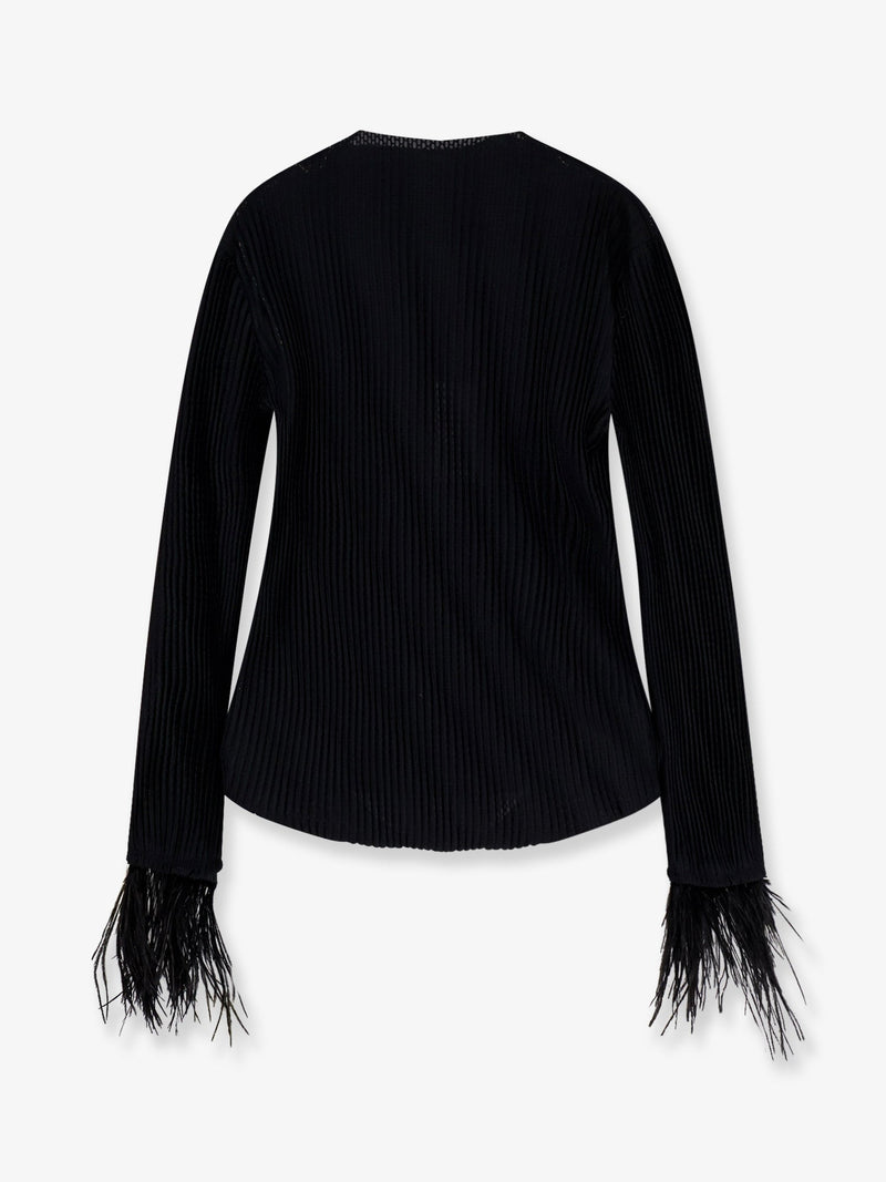 Boss Boss Efedera Pleated Top Black - World Class Fashion