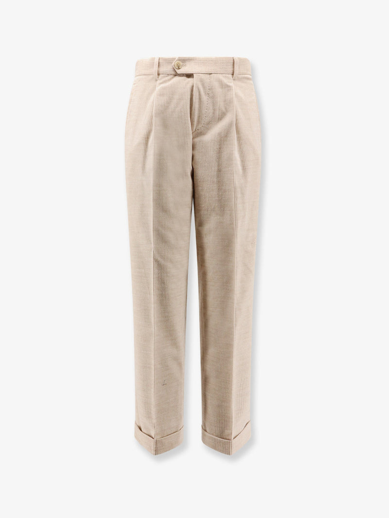 Boss Boss Peet Pleat Corduroy Trousers Beige - World Class Fashion