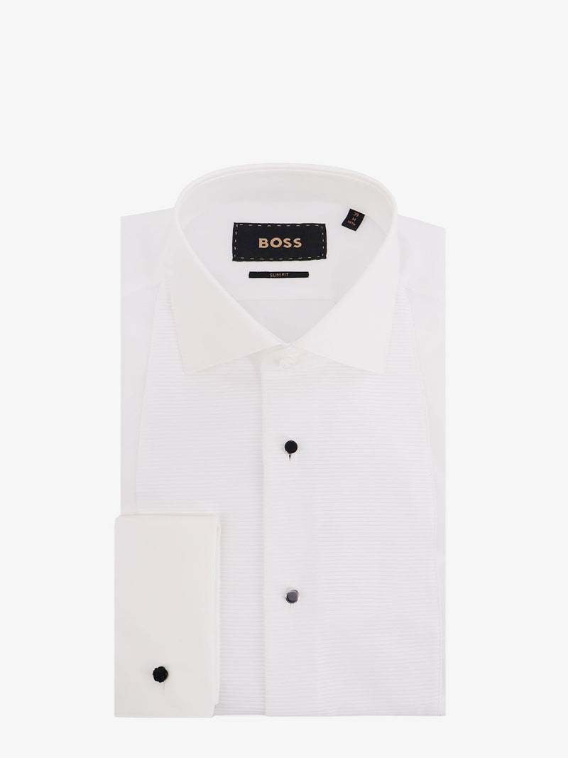 Boss Boss Cotton Shirt White Men - World Class Fashion