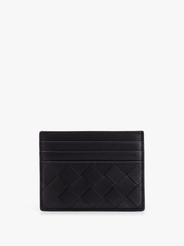 Bottega Veneta Leather Cardholder With Intrecciato Motif