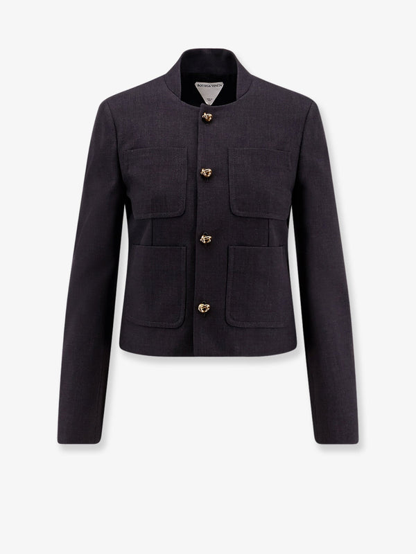Bottega Veneta Cotton And Viscose Blazer With Knots Detail