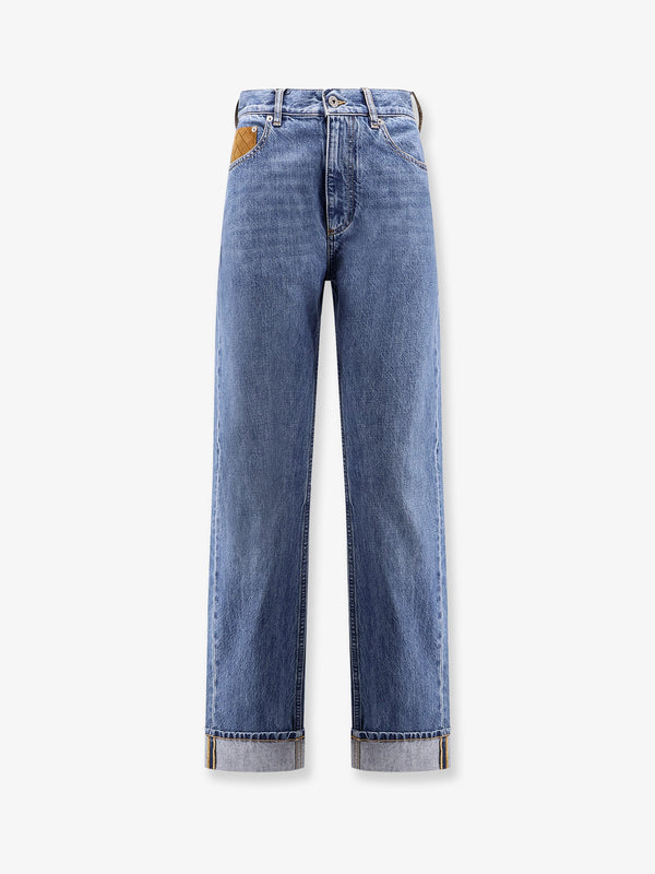 Bottega Veneta Turned Up Jeans With Straight Leg