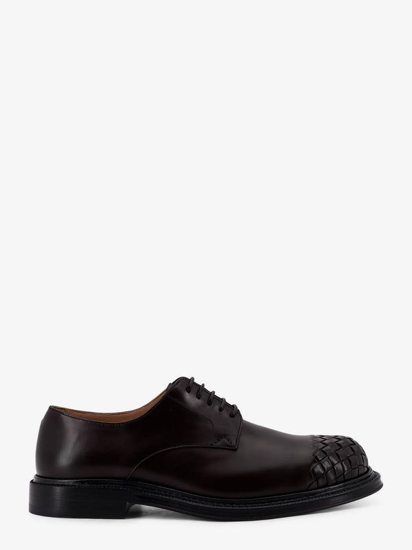 Bottega Veneta James Leather Lace-Up Shoe