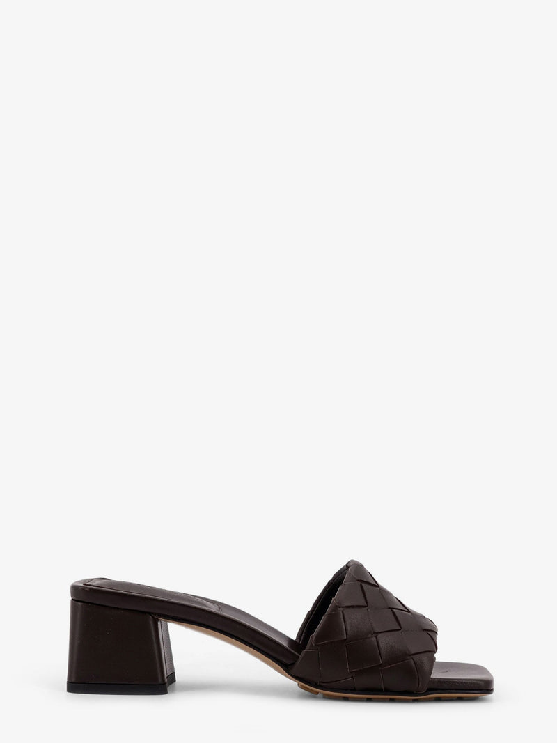 Bottega Veneta Bottega Veneta Leather Heel Sandals Brown Women - World Class Fashion
