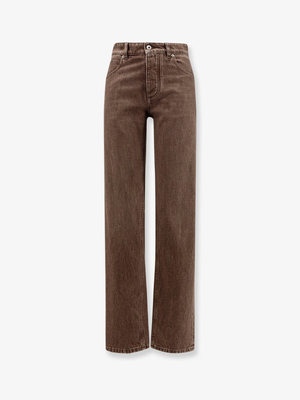 Bottega Veneta Brown Washed Boyfriend Denim Trousers