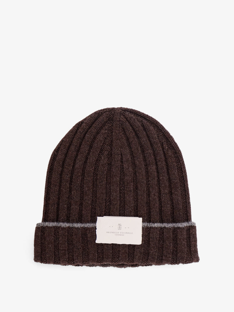 Brunello Cucinelli Brunello Cucinelli Cashmere Beanie Brown Men - World Class Fashion