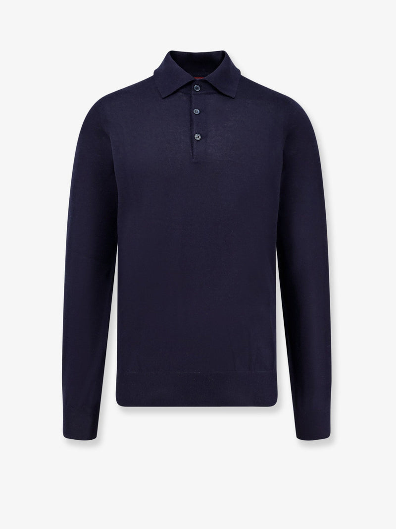 Brunello Cucinelli Polo de cachemir y algodón Brunello Cucinelli, color azul - World Class Fashion
