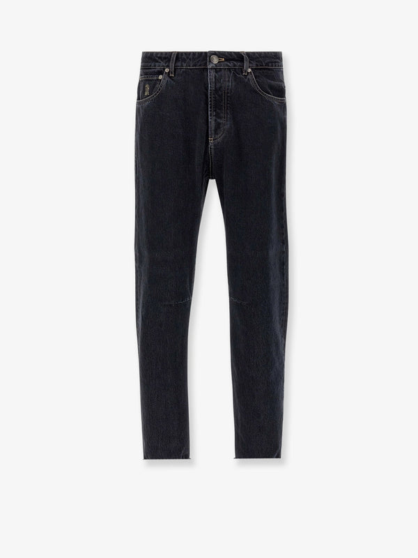 Brunello Cucinelli Jeans With Logo Embroidery
