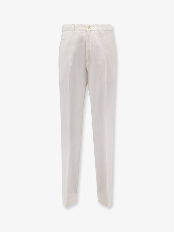 Brunello Cucinelli Cotton And Linen Trousers