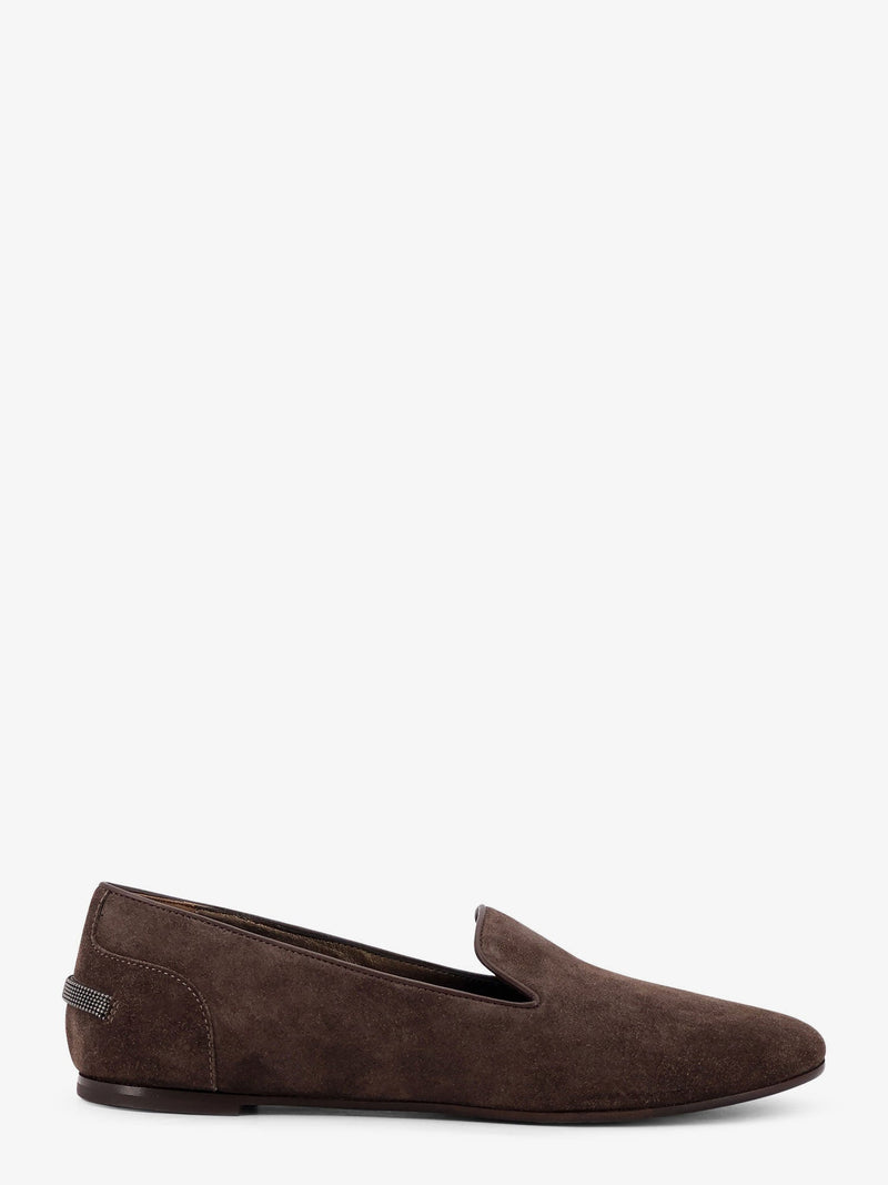 Brunello Cucinelli Brunello Cucinelli Suede Loafers Brown Women - World Class Fashion