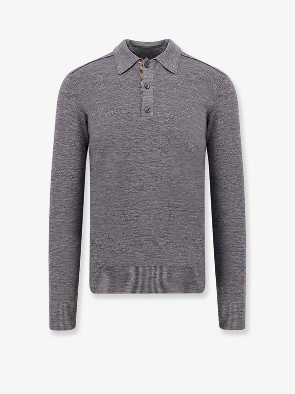 Burberry Mélange Wool Polo Shirt