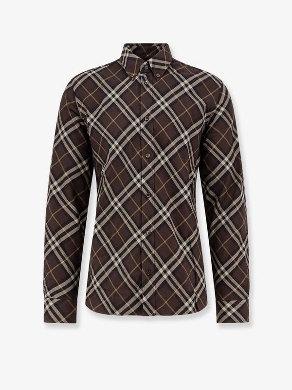 Burberry Cotton Shirt With Check Motif