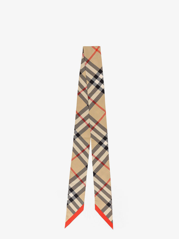 Burberry Silk Bandeau With Burberry Check Motif
