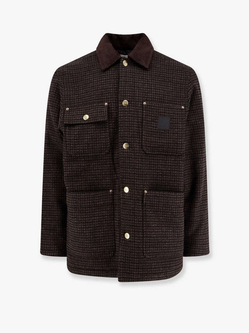 Carhartt WIP Carhartt WIP Lowis Jacket Houndstooth Brown - World Class Fashion
