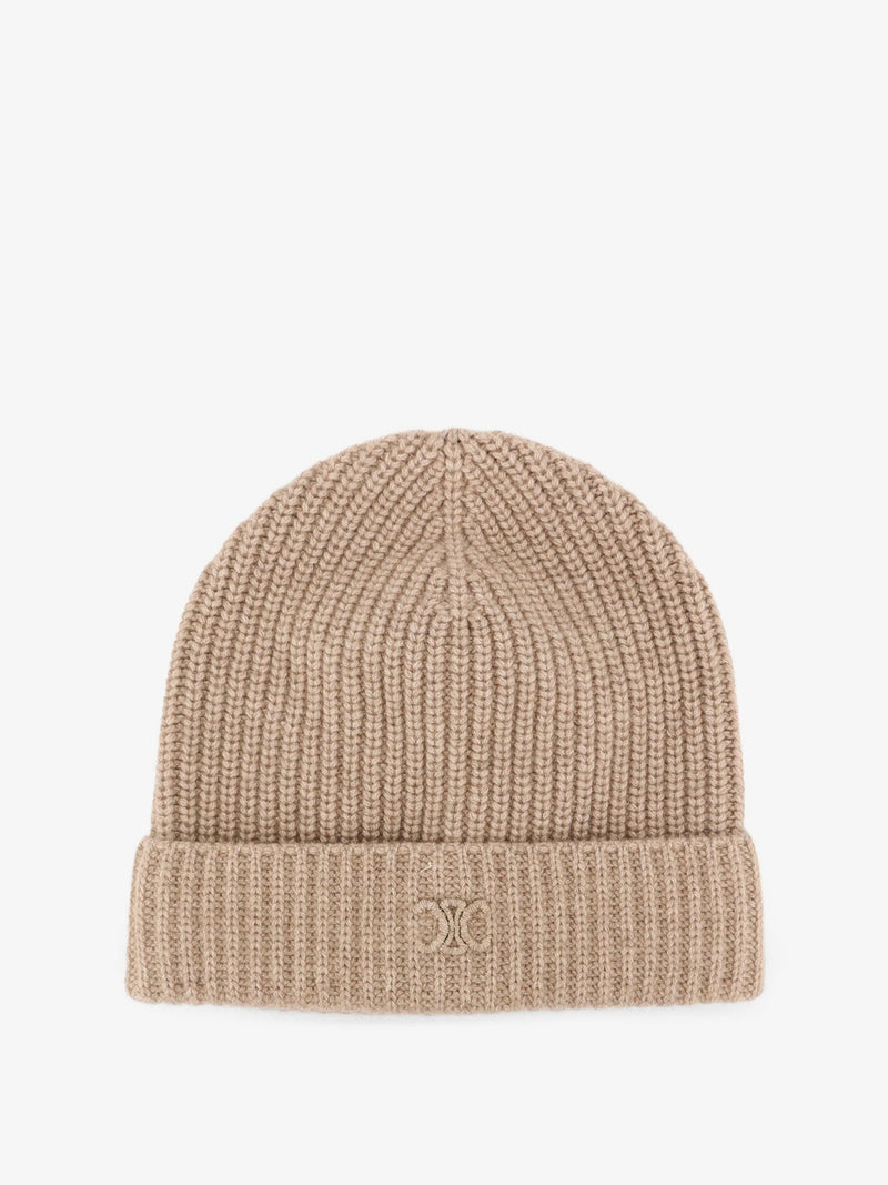 Celine Gorro Celine Triomphe Cachemira Beige - World Class Fashion
