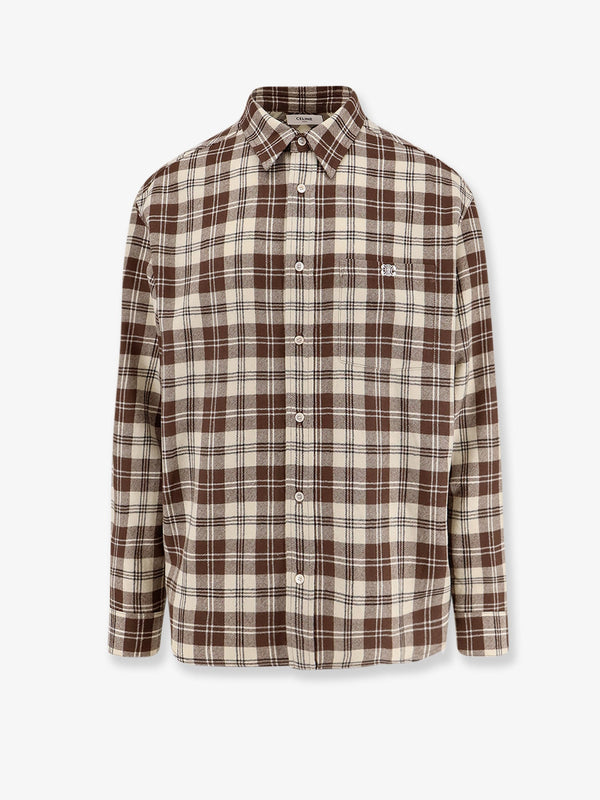 Celine Madras Wool Shirt