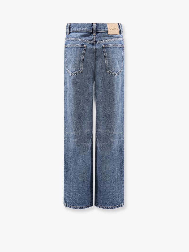 Celine Celine Stone-Washed Cotton Jeans Blue Women - World Class Fashion