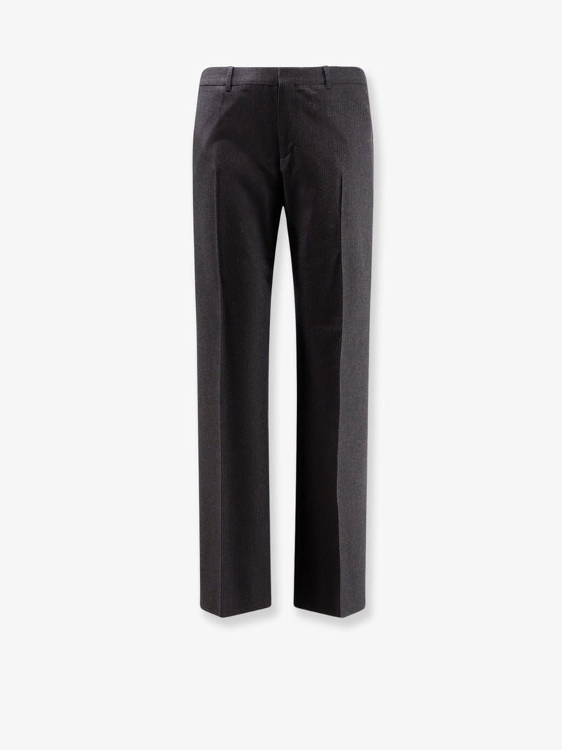 Celine Celine Pinstripe Wool Trousers Grey Men - World Class Fashion