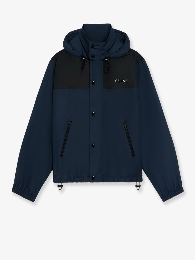 Celine Celine Bicolor Nylon Jacket Blue Men - World Class Fashion