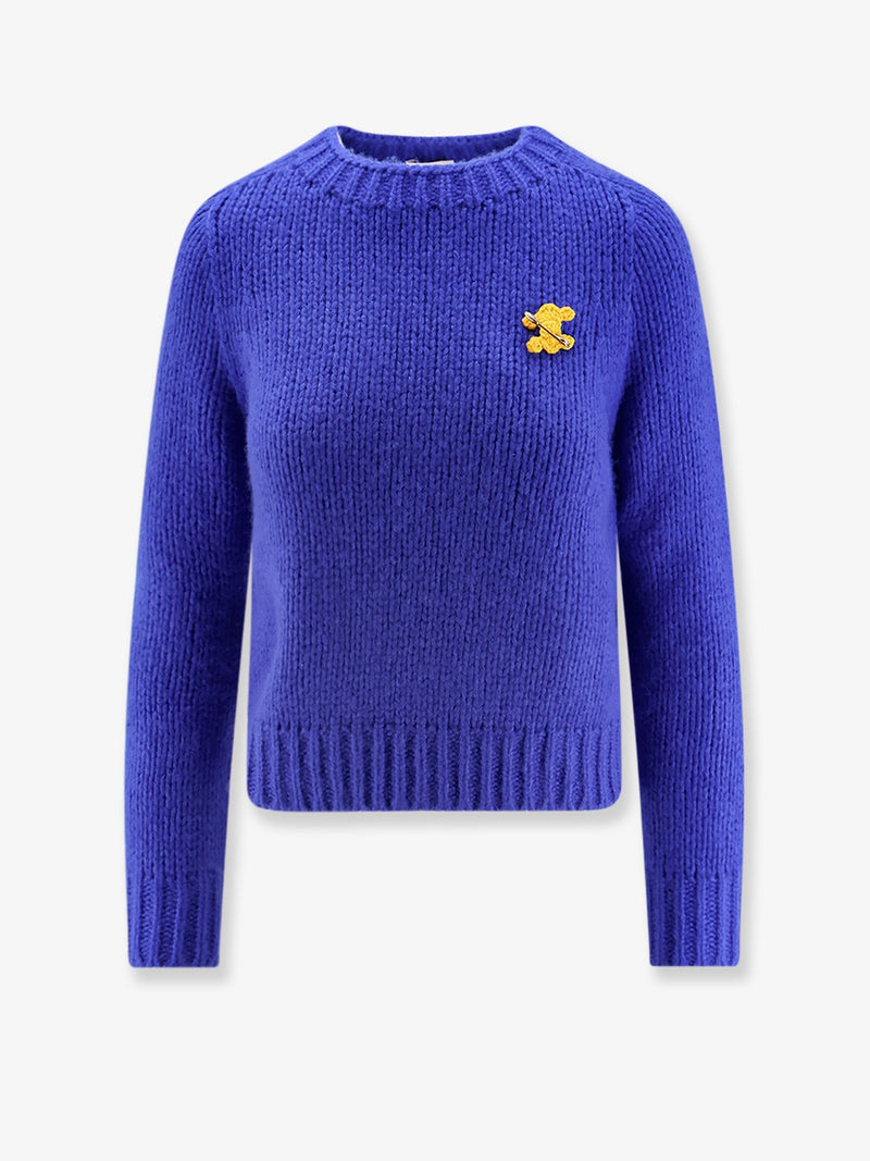 Celine Celine Cashmere and Silk Blend Sweater Blue - World Class Fashion