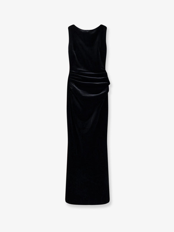 Chiara Boni Nima Velvet Long Dress