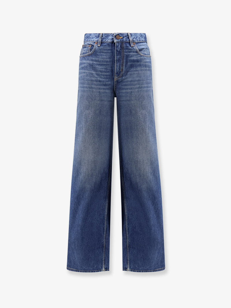 Chloe Chloe Women's High-Waisted Flared Jeans Blue - World Class Fashion