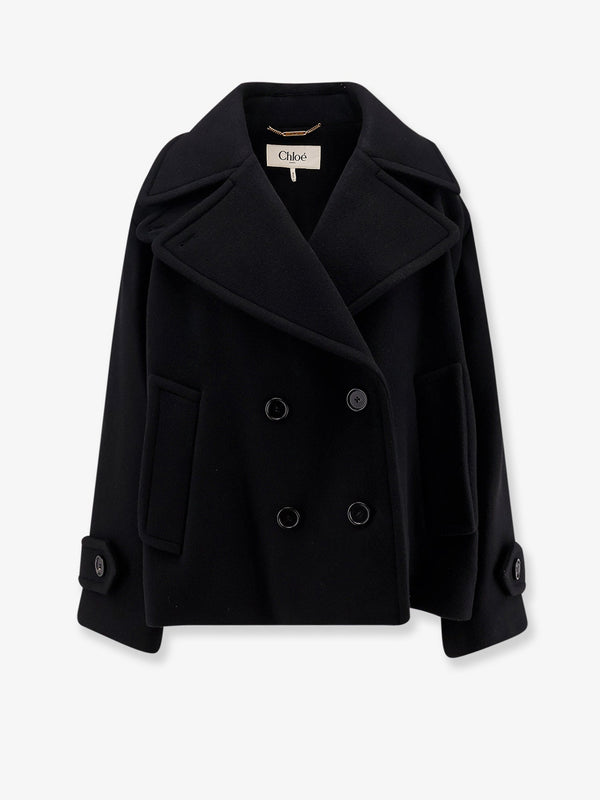 Chloe' Virgin Wool Blend Peacoat
