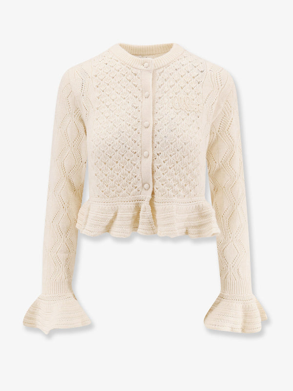 Chloe' Cardigan With Rouches