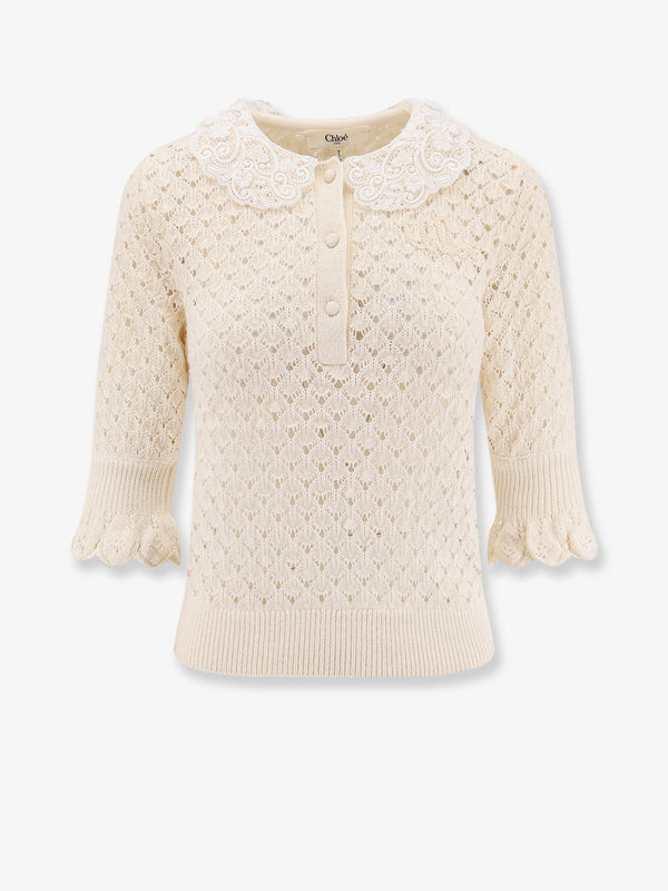 Chloe' Cotton, Alpaca And Silk Top