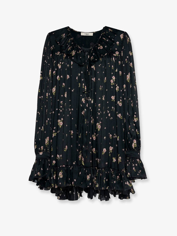 Chloe' Silk Short Dress