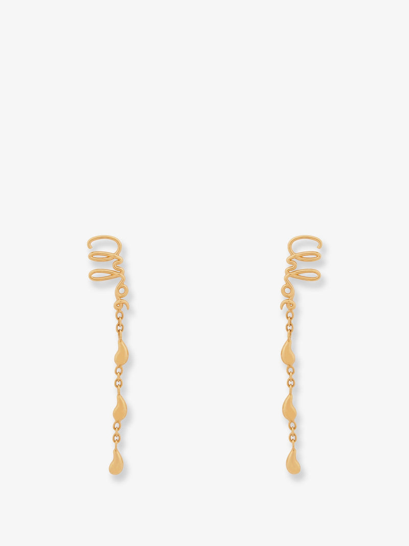 Chloe Chloe Iconic Metal Earrings Gold Women - World Class Fashion