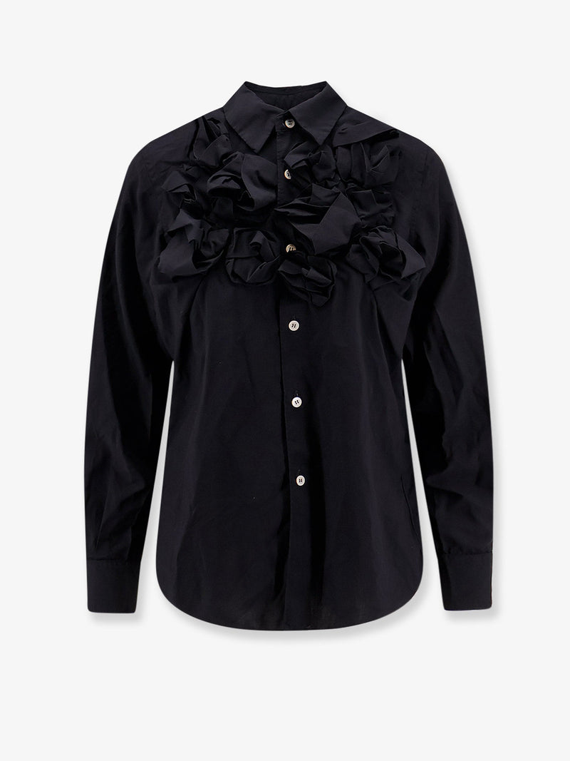 Comme Des Garçons Play Comme Des Garçons Play Ruffles Shirt Black Women - World Class Fashion