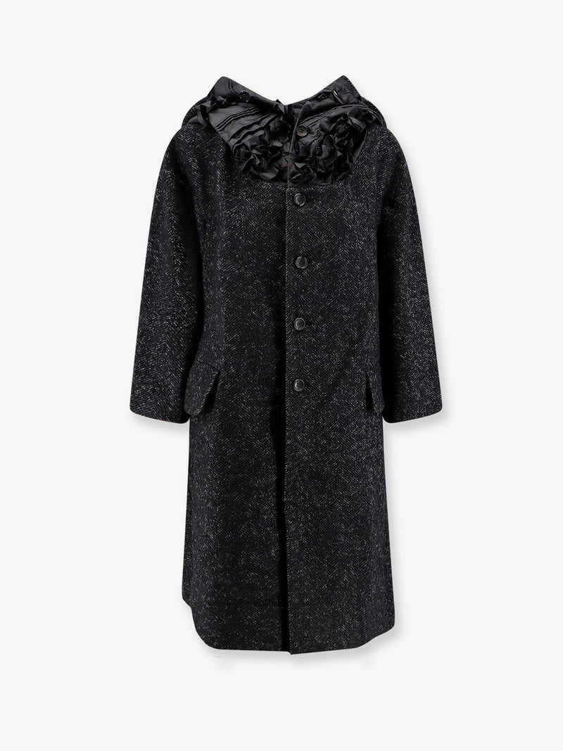 Comme Des Garçons Play Abrigo de Lana Comme Des Garçons Play Gris - World Class Fashion
