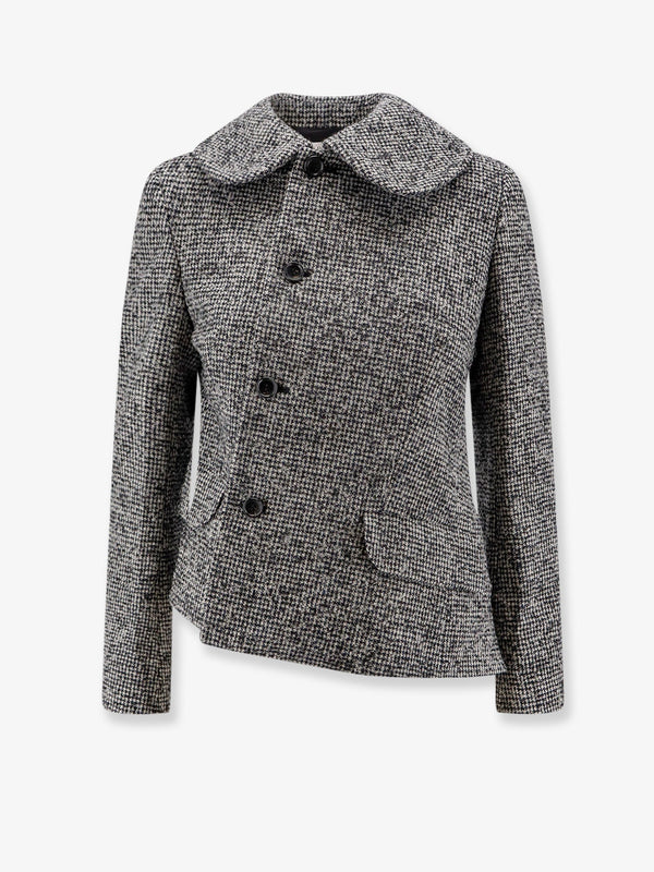 Comme Des GarÃƒÆ’Ã‚Â§ons Play Wool Asymmetrical Blazer
