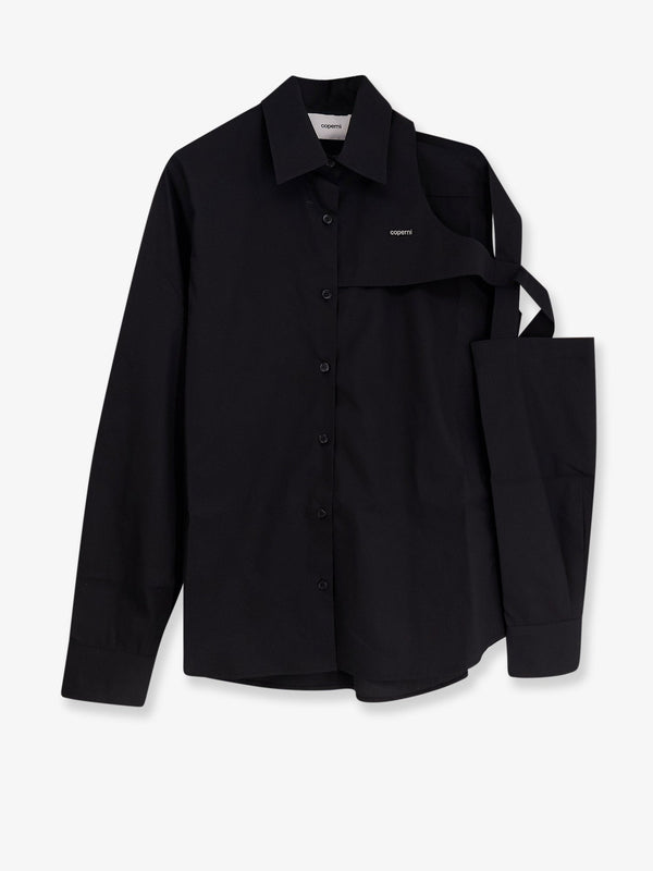 Coperni Cotton Shirt With Metal Lettering Logo