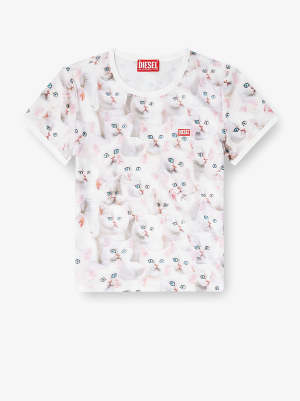 Diesel T-Unclau Stretch Fabric T-Shirt
