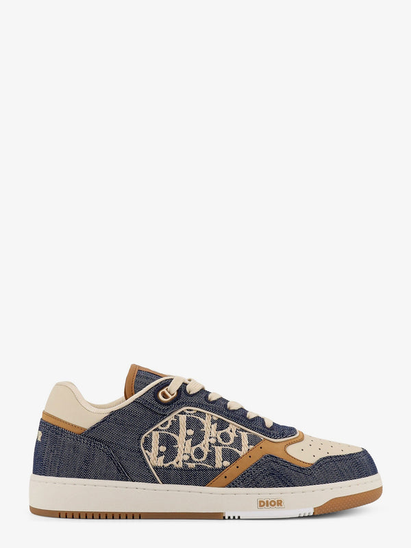 Dior Dh Sn B27 Uptow Denim And Leather Sneakers