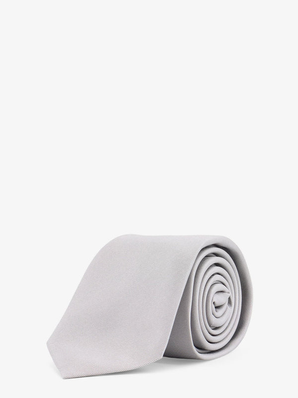 Dior Silk Tie With Embroidered Logo Monogram
