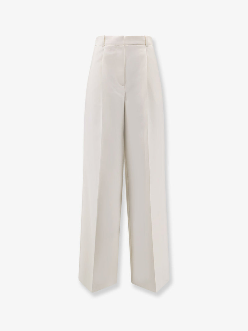 Dior Pantalones Dior de Lana Virgen Blancos para Mujer - World Class Fashion