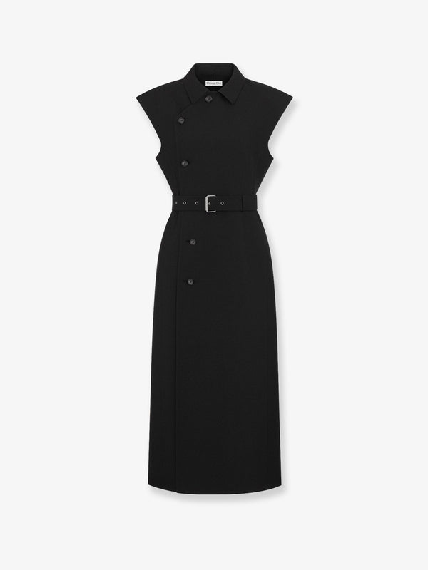 Dior Virgin Wool And Silk Midi Dress
