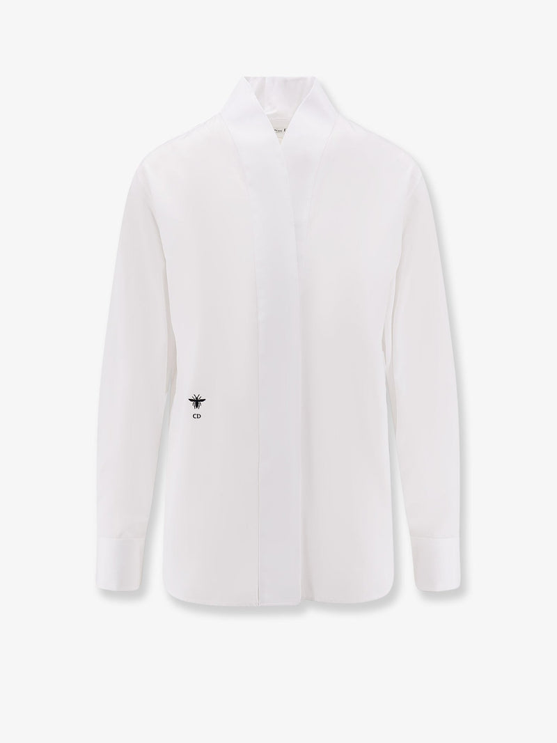 Dior Dior Embroidered Cotton Shirt White Women - World Class Fashion