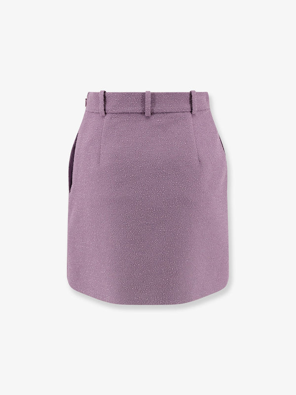 Dior BouclÃ£Â© Virgin Wool Blend Skirt