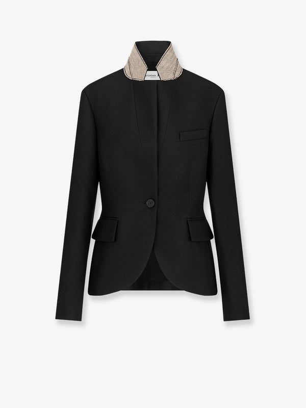 Dior Wool And Silk Grain De Poudre Blazer