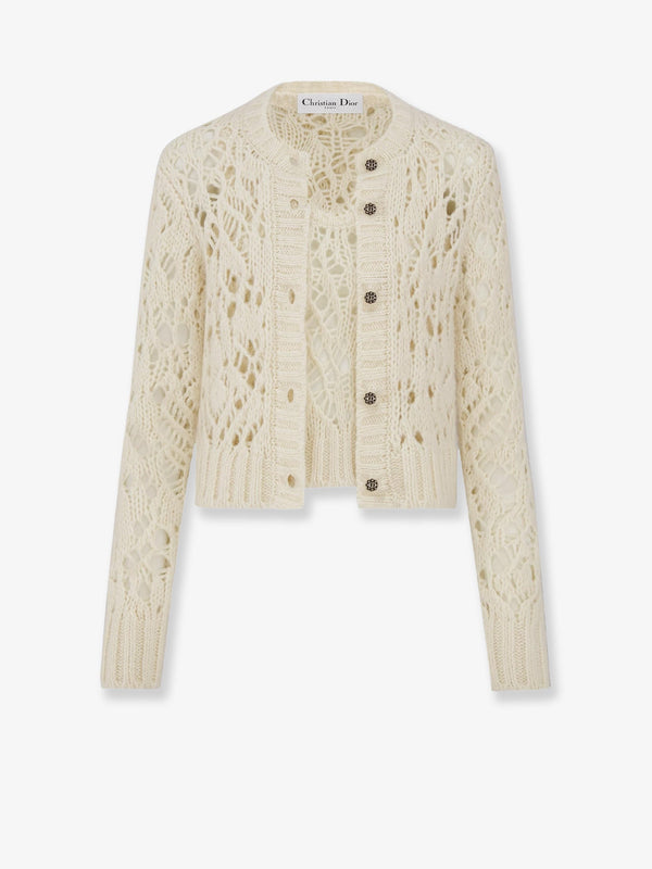 Dior Silk, Cashmere And Linen Perforated Twin Set