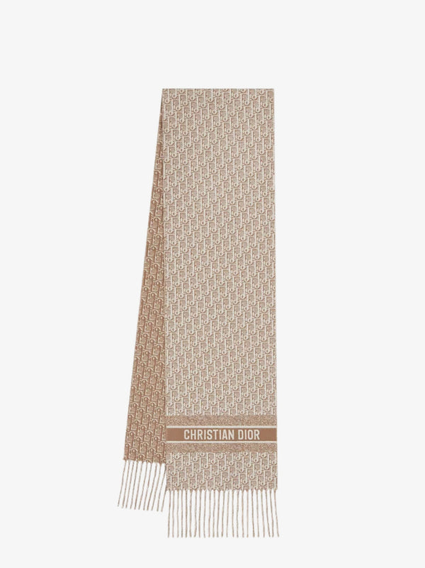Dior Dior Oblique Natte Cashmere Scarf