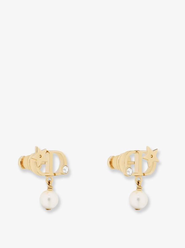 Dior Petit Cd Lucky Star Metal Earrings