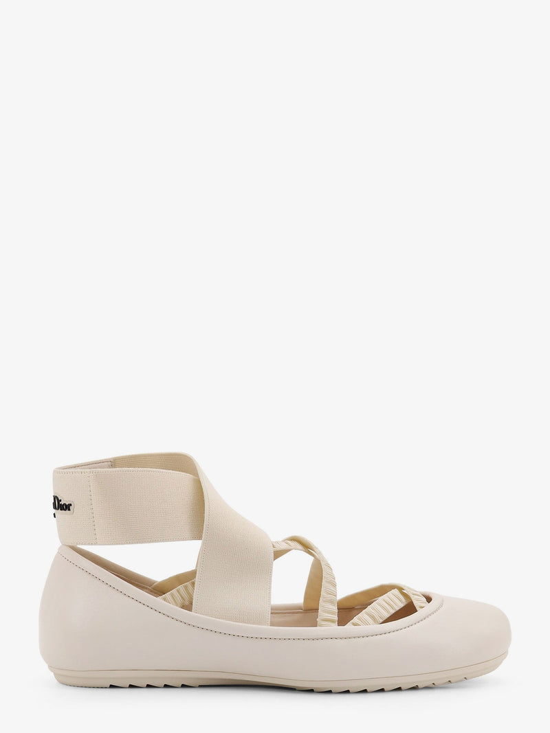 Dior Dior Shade Leather Ballerinas White Women - World Class Fashion