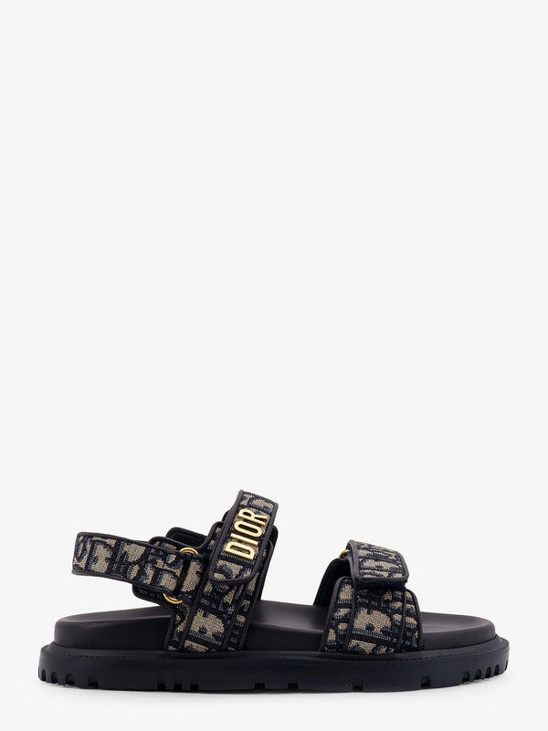 Dior Dioract Cotton Sandals With Dior Oblique Motif