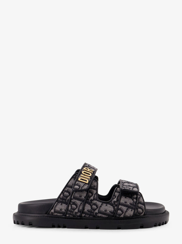 Dior Dioract Dior Oblique Jacquard Fabric Sandals
